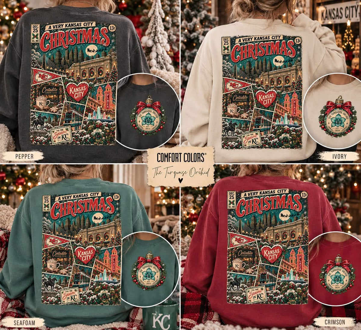 Christmas in KC vintage sweatshirt